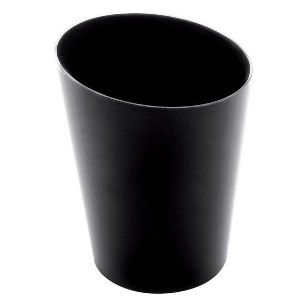 Gläserset Goldplast Kunststoff Schwarz konisch (10 uds) (Ø 5,5 cm)