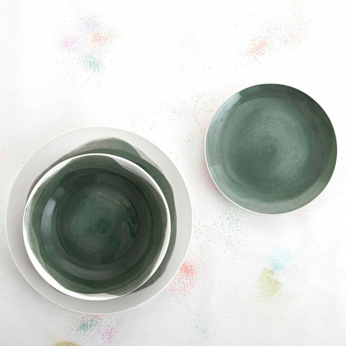 Geschirr Bidasoa Etherea Porzellan grün (18 Stücke)