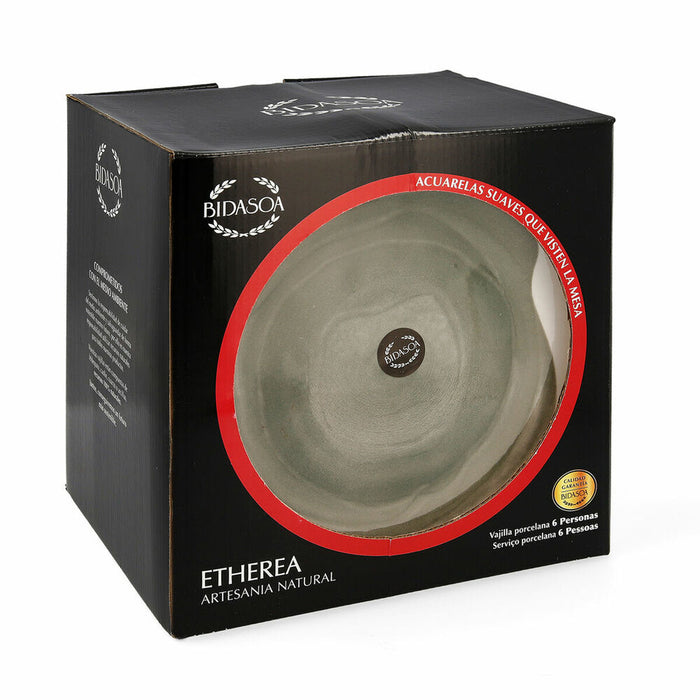 Geschirr Bidasoa Etherea Porzellan grün (18 Stücke)