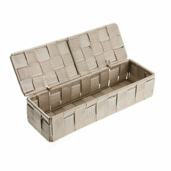 Box mit Deckel Beige (8 x 6 x 26 cm)