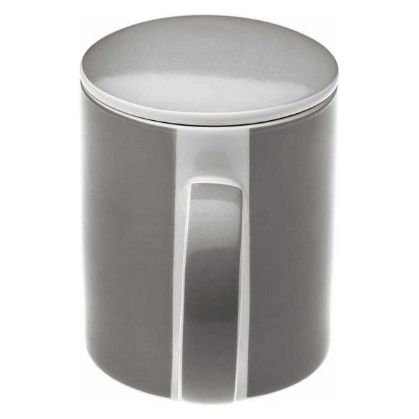 Filtertasse für Teeaufgüsse Porzellan Weiß/Grau