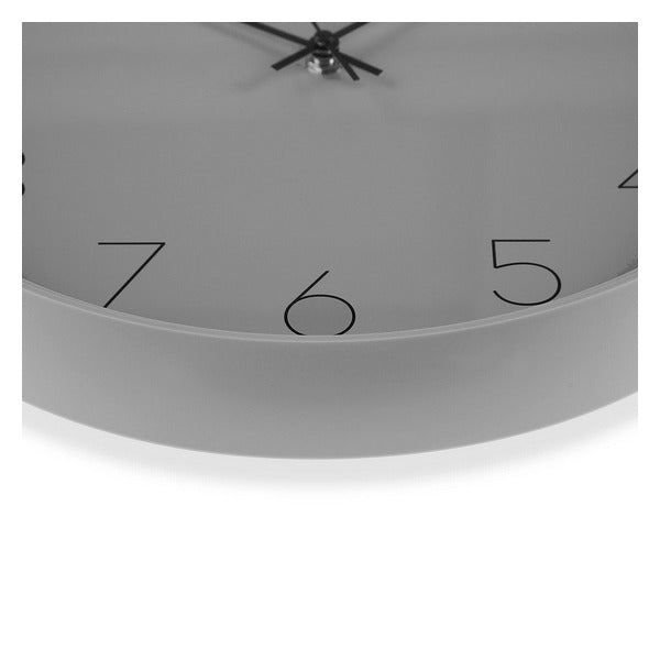 Wanduhr Kunststoff (6,7 x 35,4 x 35,4 cm) Grau