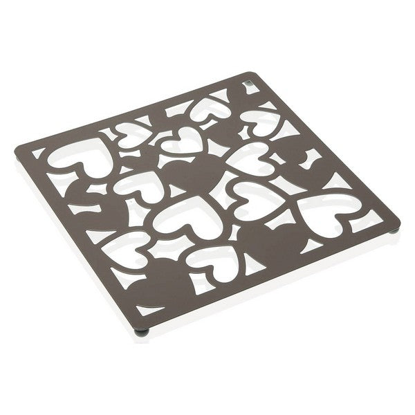 Untersetzer Kamira Metall (22 x 1 x 22 cm) Grau