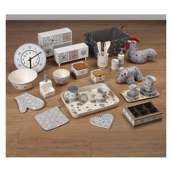 Untersetzer Kamira Metall (22 x 1 x 22 cm) Grau