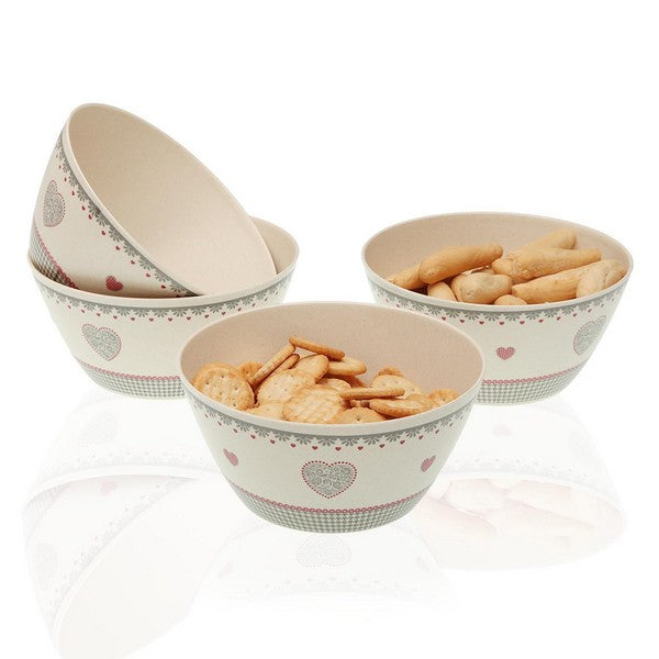 Schalenset Kamira Bambusfaser (14,5 x 6,8 x 14,5 cm) (4 pcs)