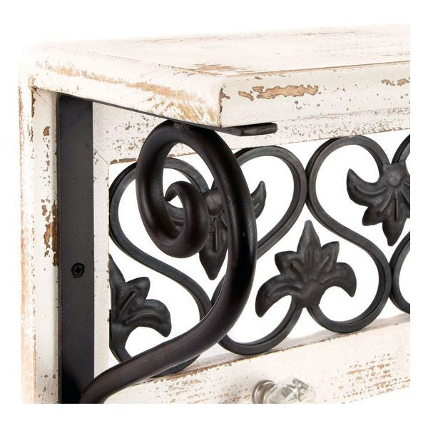 Wandgarderobe Dekodonia Regal Metall Holz MDF (91 x 23 x 18 cm)