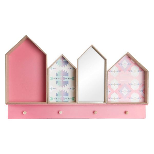 Wandgarderobe Dekodonia Holz Kristall (75 x 10 x 45 cm)