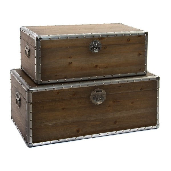 Truhe Dekodonia Jersey Holz Loft (2 pcs)