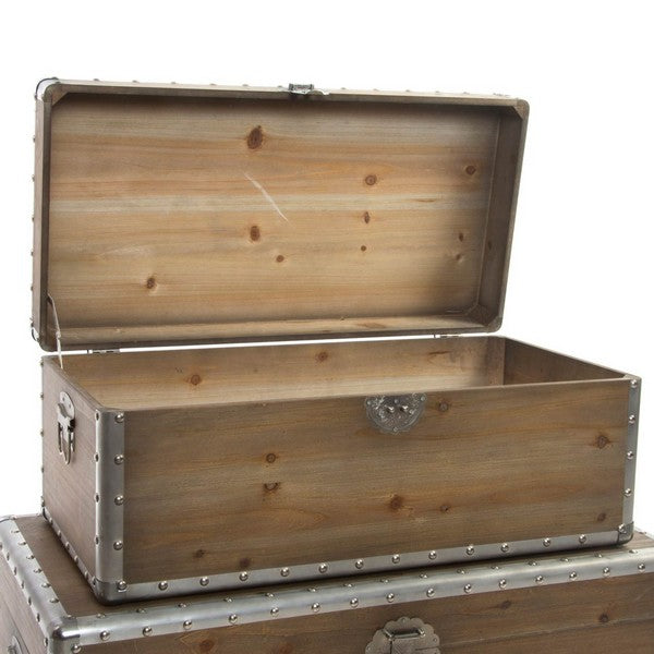 Truhe Dekodonia Jersey Holz Loft (2 pcs)