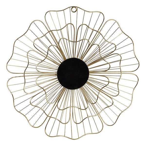 Wanddekoration Dekodonia Blume Metall Kristall Chic