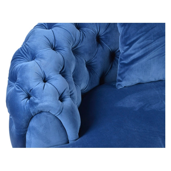 Sofa Dekodonia Bluenery Polyester Metall (213 x 103 x 84 cm)