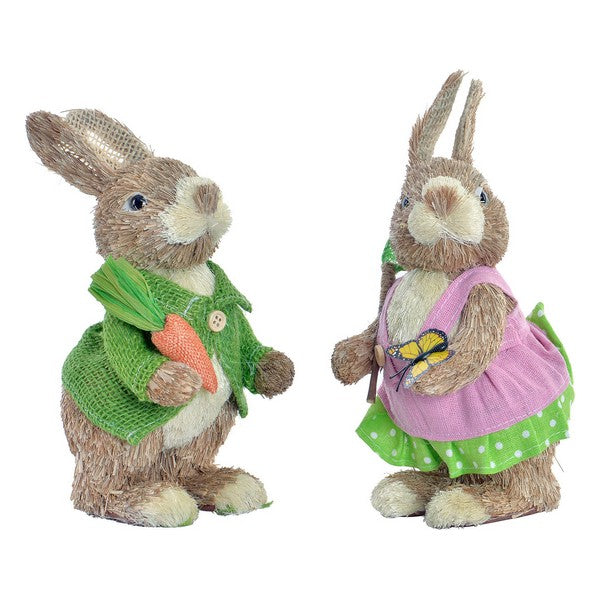 Deko-Figur Dekodonia Hase (10 x 12 x 23 cm) (2 pcs)