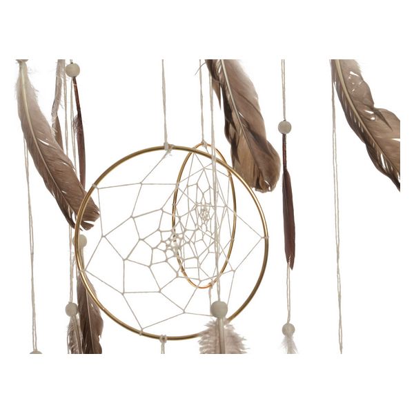 Traumfänger Dekodonia Mit Polyester Golden (25 x 25 x 72 cm)