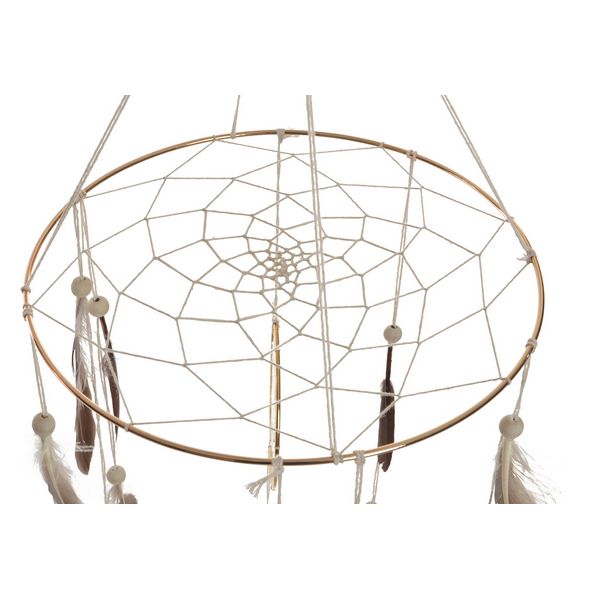 Traumfänger Dekodonia Mit Polyester Golden (25 x 25 x 72 cm)