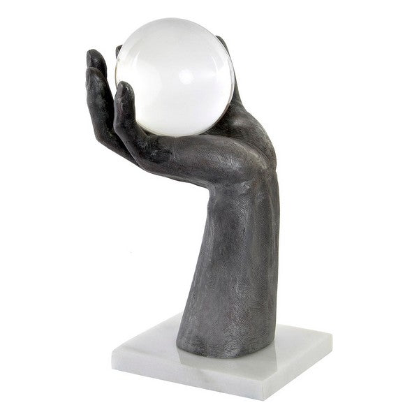 Deko-Figur Dekodonia Hand Harz Kristall Marmor (15 x 20 x 31 cm)