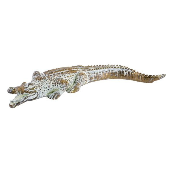 Deko-Figur Dekodonia Harz Krokodil (30 x 12 x 4 cm)