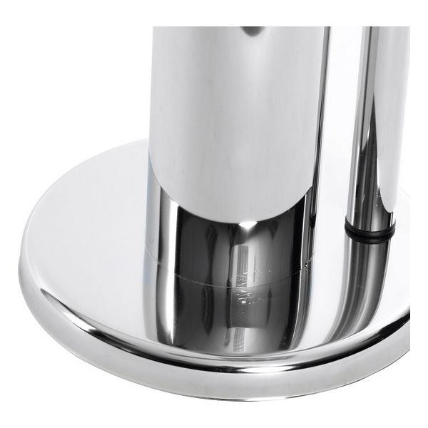 Toilettenpapierhalter mit Bürstenhalterung Dekodonia Holz Metall (22 x 22 x 78 cm)