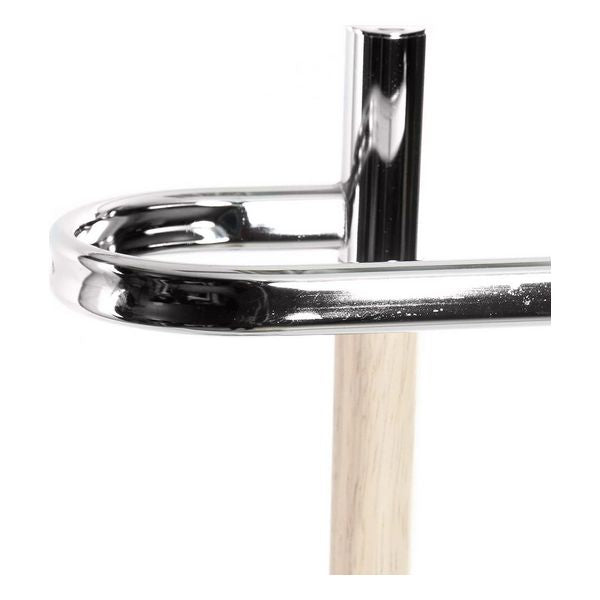 Toilettenpapierhalter mit Bürstenhalterung Dekodonia Holz Metall (22 x 22 x 78 cm)