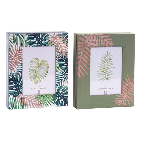 Fotorahmen Dekodonia Tropical Holz MDF (2 pcs) (13 x 18 cm)