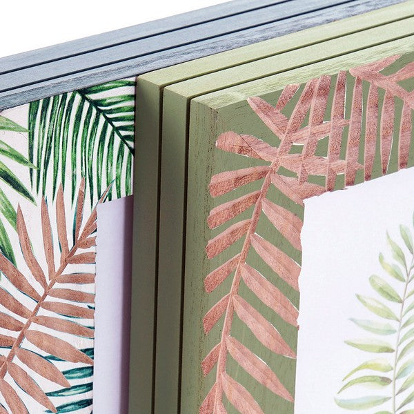 Fotorahmen Dekodonia Tropical Holz MDF (2 pcs) (13 x 18 cm)