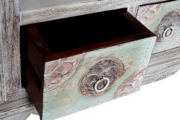 TV-Tisch mit Schubladen Dekodonia Mango-Holz (150 x 40 x 65 cm)