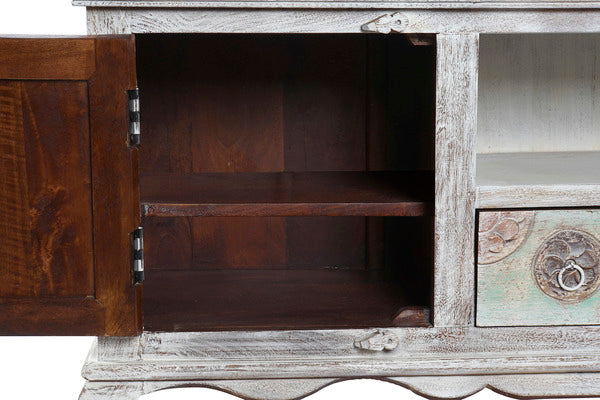 TV-Tisch mit Schubladen Dekodonia Mango-Holz (150 x 40 x 65 cm)