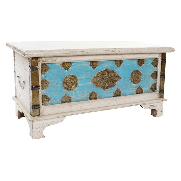 Truhe Dekodonia Messing Mango-Holz (90 x 40 x 45 cm)