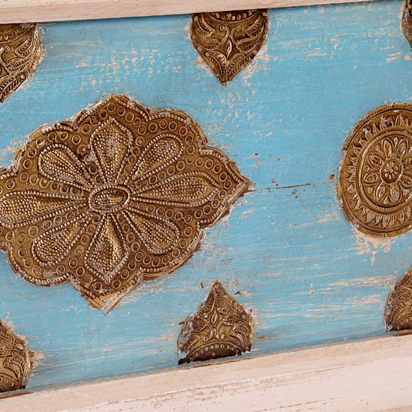 Truhe Dekodonia Messing Mango-Holz (90 x 40 x 45 cm)