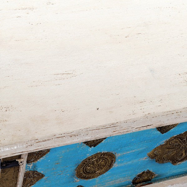 Truhe Dekodonia Messing Mango-Holz (90 x 40 x 45 cm)