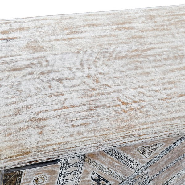 Truhe Dekodonia Indianer Mango-Holz Messing (146 x 40 x 45 cm)