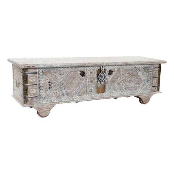 Truhe Dekodonia Indianer Mango-Holz Messing (146 x 40 x 45 cm)