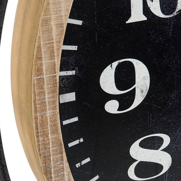 Wanduhr Dekodonia Metall Kristall Holz MDF (2 pcs)