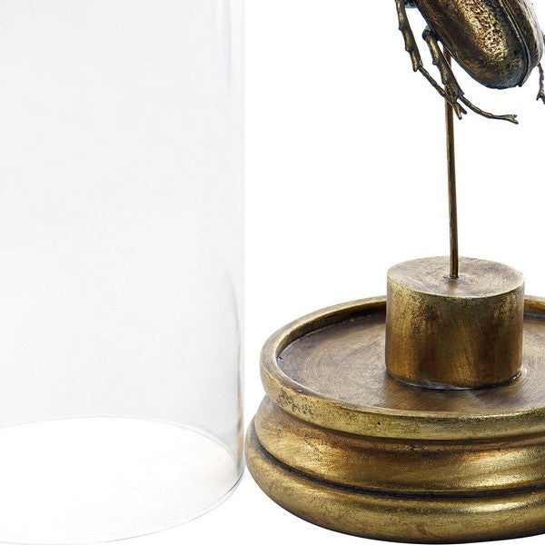 Deko-Figur Dekodonia Metall Harz Kristall (14 x 14 x 30 cm)