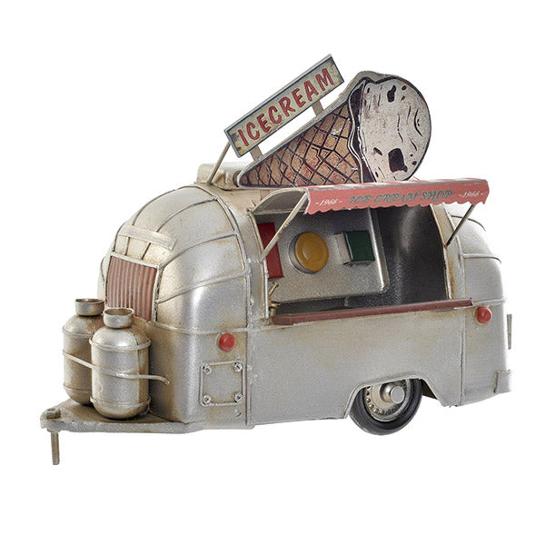 Fahrzeug Dekodonia Food Truck Vintage (24 x 14 x 19 cm)