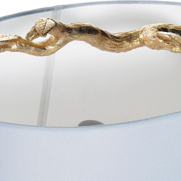 Tischlampe Dekodonia Leinen Metall Harz Orientalisch (58 x 25 x 61 cm)