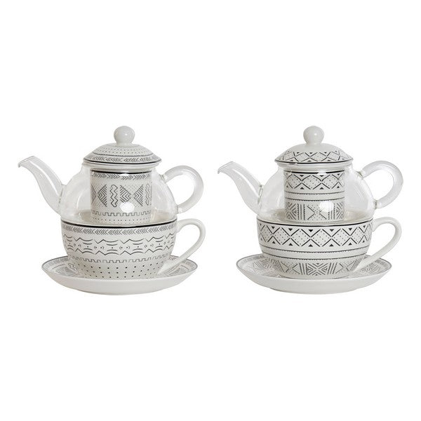 Teekannenspiel Dekodonia Kristall Porzellan Afrikaner (250 ml) (2 pcs)