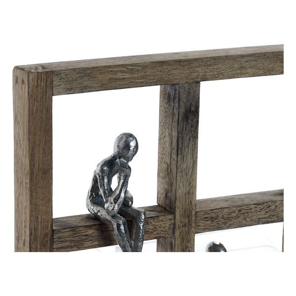 Wanddekoration Dekodonia Aluminium Mango-Holz