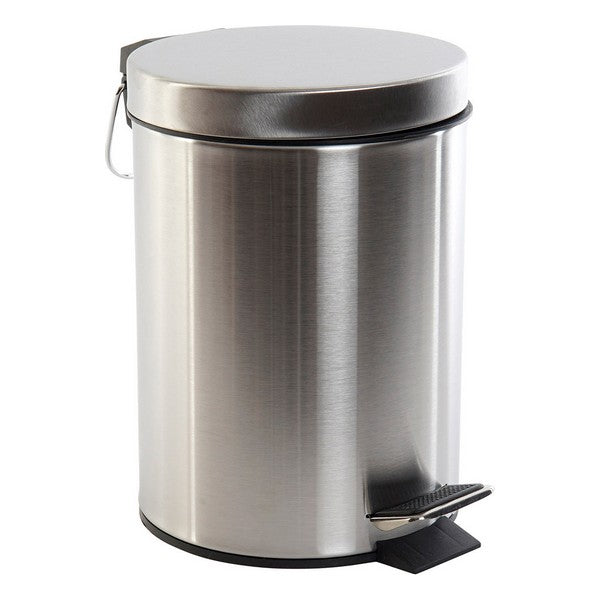 Papierkorb mit Pedal Dekodonia Edelstahl (3 l)