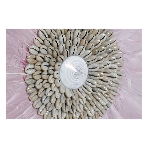 Wanddekoration Dekodonia Feder Kolonial Muscheln