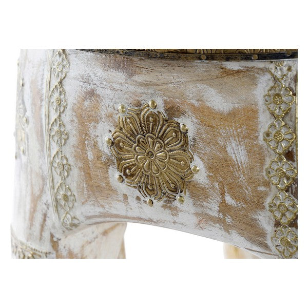 Barhocker Dekodonia Messing Mango-Holz (51 x 36 x 46 cm)