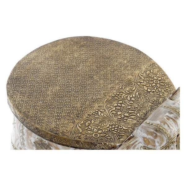 Barhocker Dekodonia Messing Mango-Holz (51 x 36 x 46 cm)