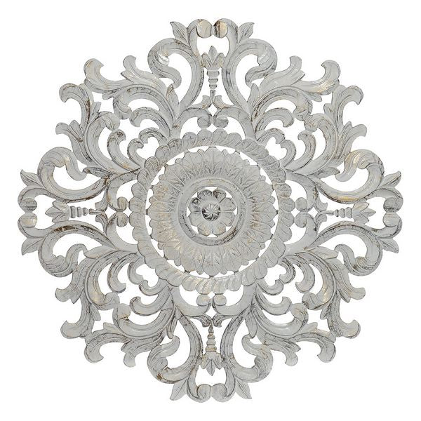 Wanddekoration Dekodonia Weiß Indianer (90 x 2 x 90 cm)