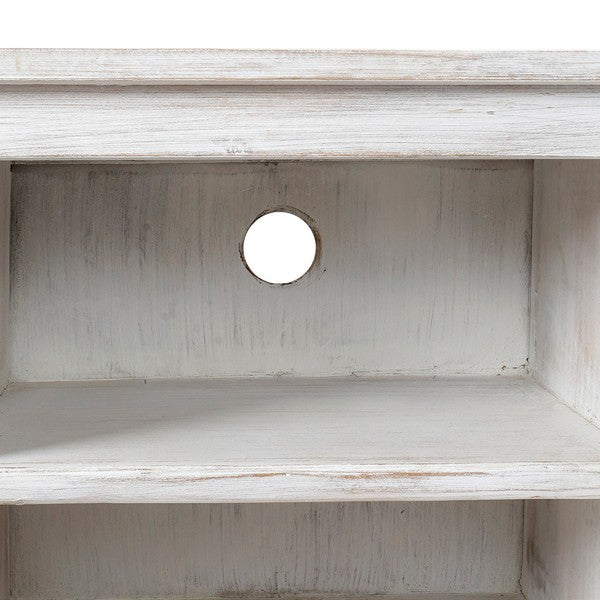 TV-Möbel Dekodonia Altamira Flower Grau Mango-Holz (140 x 40 x 60 cm)