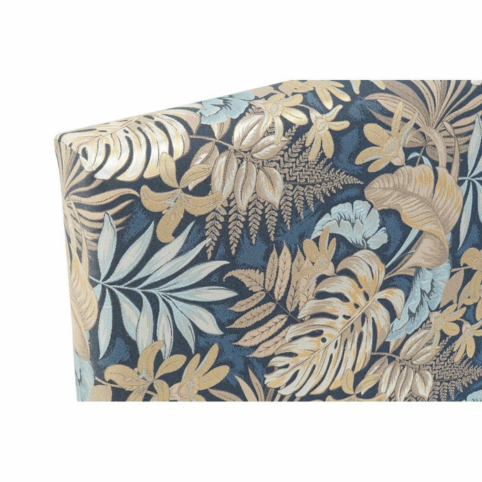 Kopfende des Betts DKD Home Decor Schwarz grün Polyester Holz MDF (160 x 10 x 60 cm)