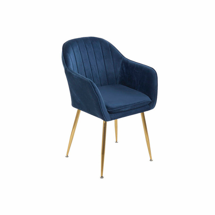 Armlehnstühle DKD Home Decor Metall Polyester (56 x 57 x 85 cm)