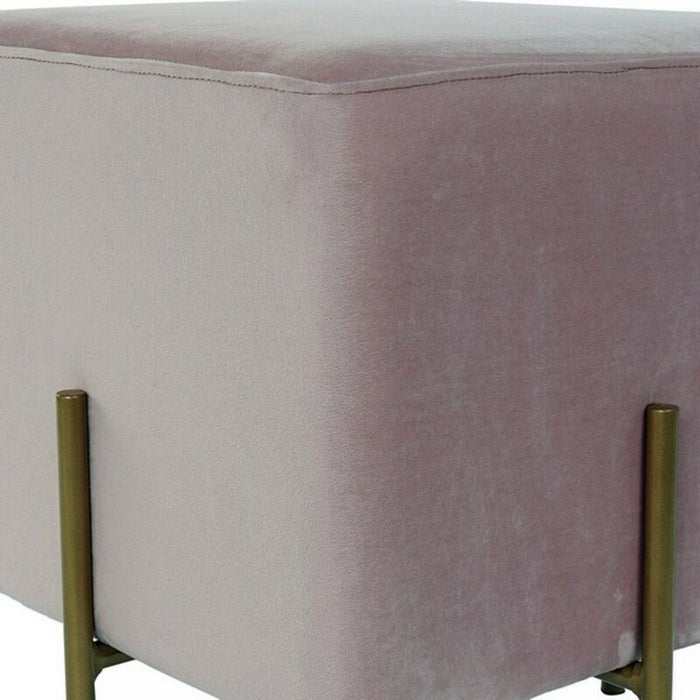 Fußstütze DKD Home Decor Metall Polyester (42 x 42 x 45 cm)