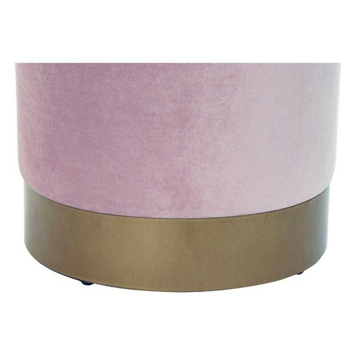 Fußstütze DKD Home Decor Metall Polyester (35 x 35 x 40 cm)