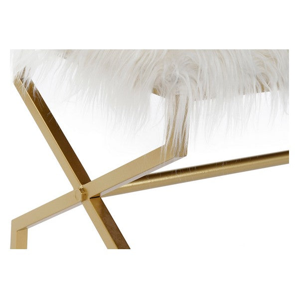 Barhocker Dekodonia Mit Haar Polyester Metall (120 x 40 x 45 cm)