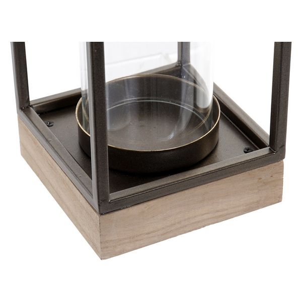 Kerzenschale Dekodonia Globetrotter Metall Kristall (11 x 11 x 39 cm)