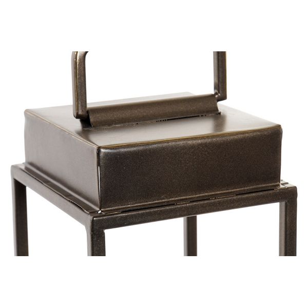 Kerzenschale Dekodonia Globetrotter Metall Kristall (11 x 11 x 39 cm)